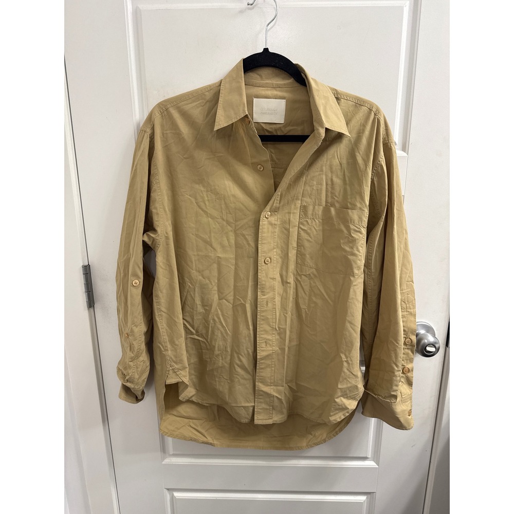 Citizens of Humanity Tan Cotton Button Down Utility Shirt 9103B XS